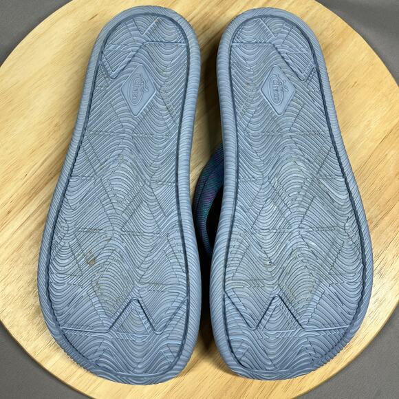 Chaco Chillos Womens size 8 Blue Comfort LUVSEAT Arch Support Flip-Flop Sandals - Picture 11 of 13